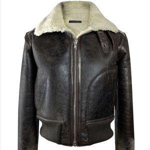 Kes leather bomber-style jacket XS